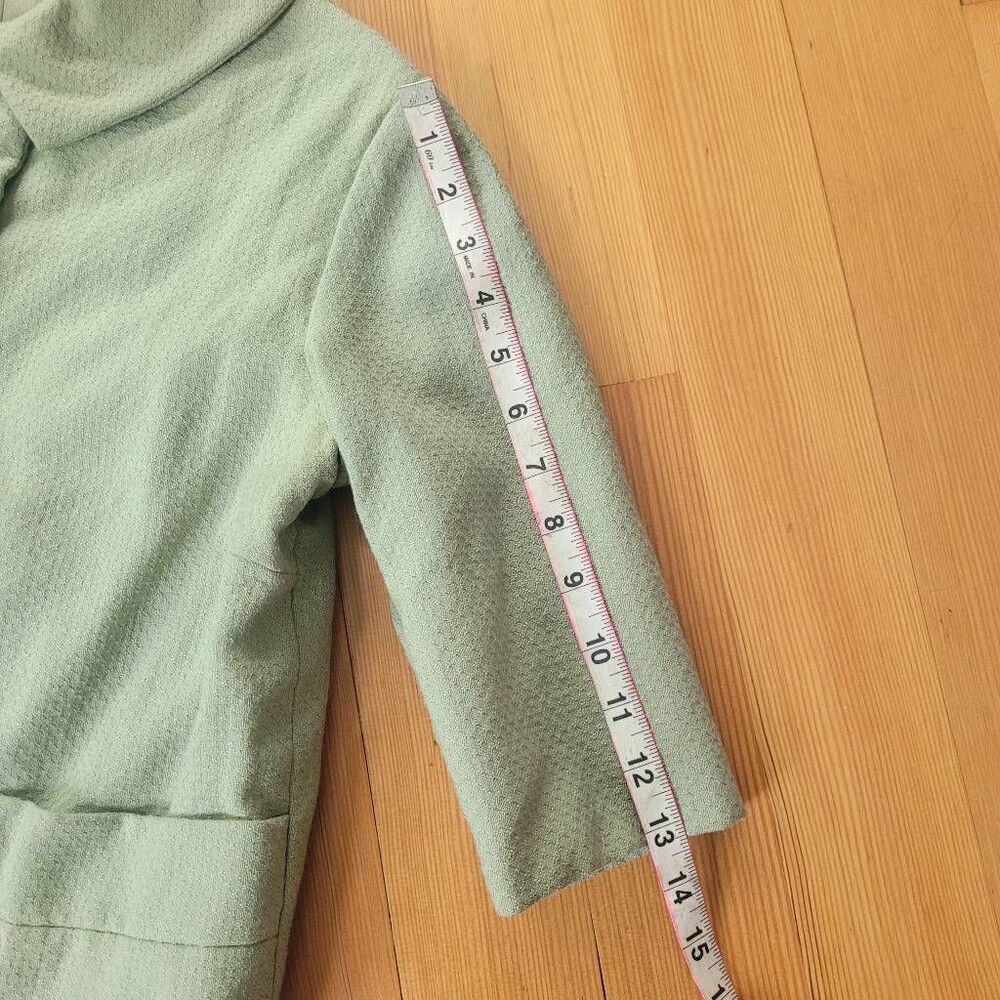 Vintage 60s mod light pastel‎ green skirt suit set short sleeved - Picture 14 of 16
